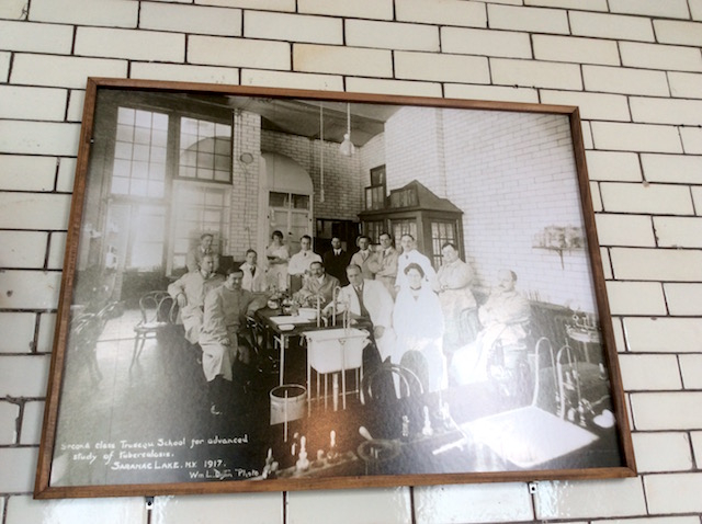 Out of the past: this 1917 photo could be taken today. That is how well-preserved the laboratory is.