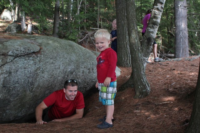 Take the time to explore the little cave that's on the way to the swimming spot.