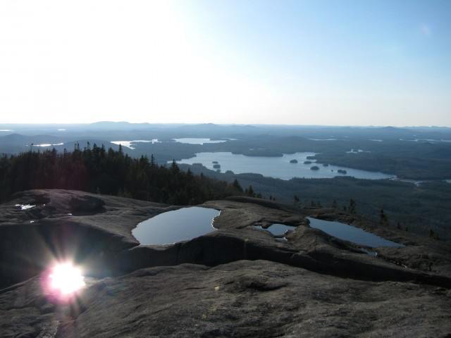 Looking west from Ampersand Mountain.