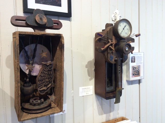 Anastasia Osolin creates unique pieces from found materials: no two alike! She is the 2016 Regional Juried Show winner.