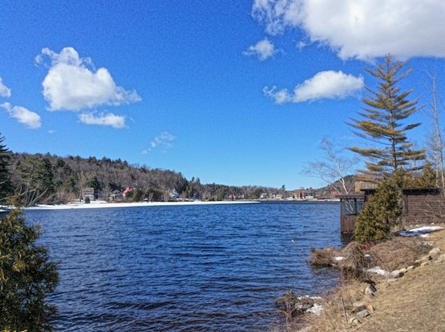 Meanwhile, Lake Flower, in this photo taken the day previous to the Lake Colby photo, is wide open with only rims of ice showing.