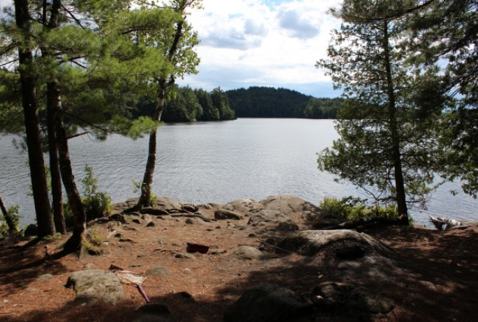 This not-so-secret swimming area is also a popular fishing spot.