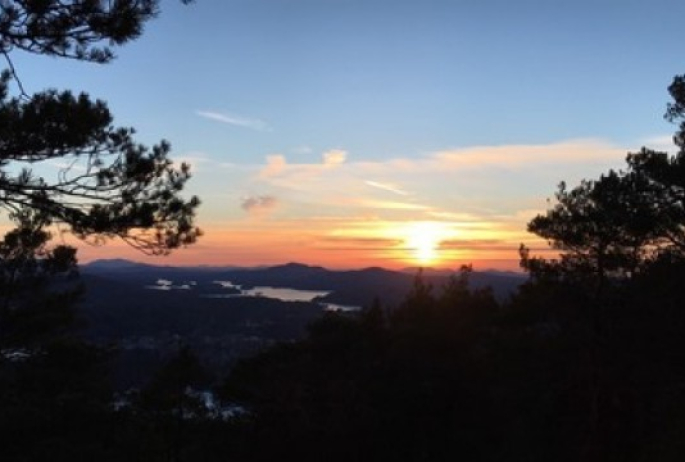 The sunset from Mount Baker.