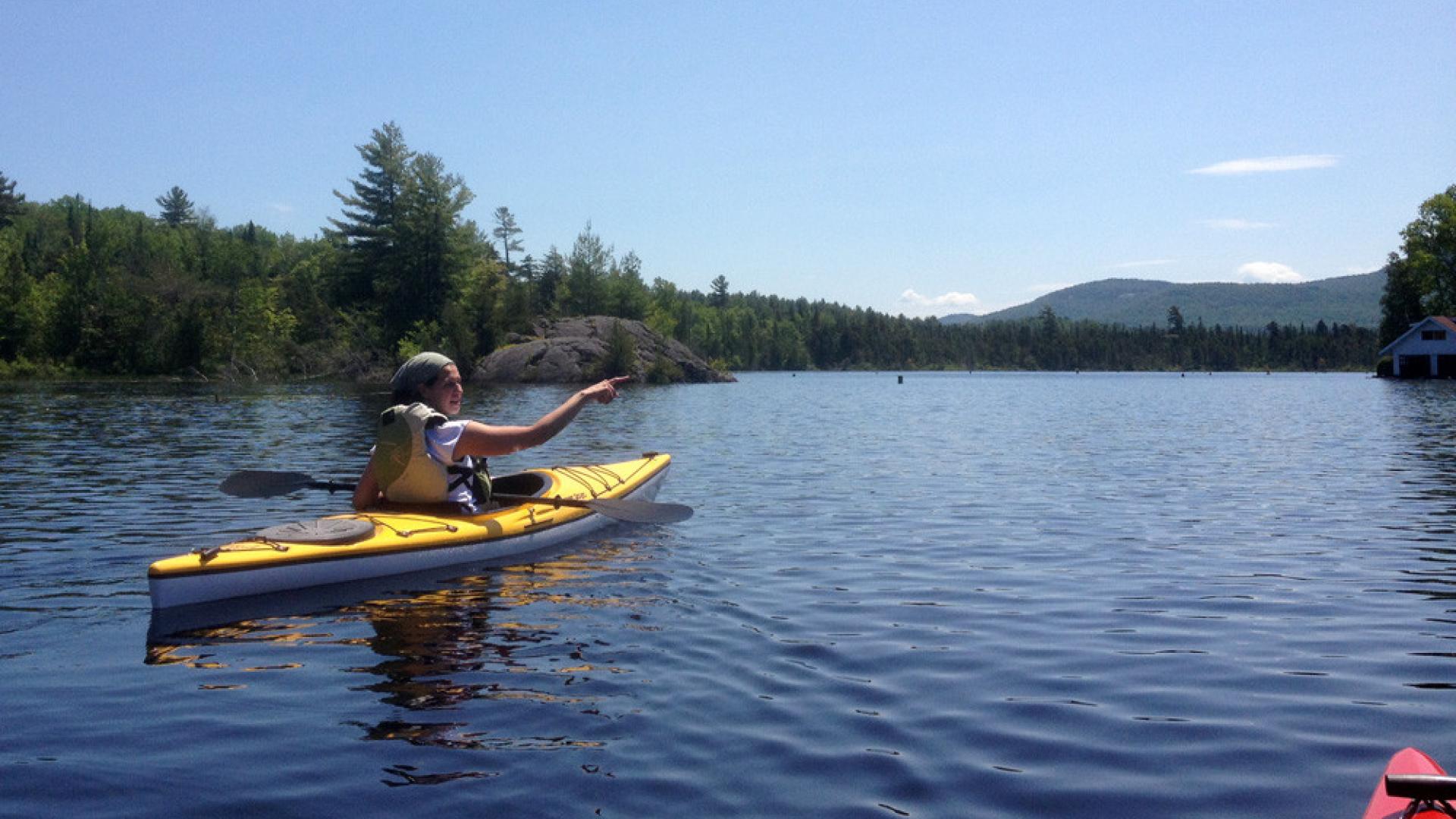 Slow paddle to Oseetah Saranac Lake Adirondacks New York