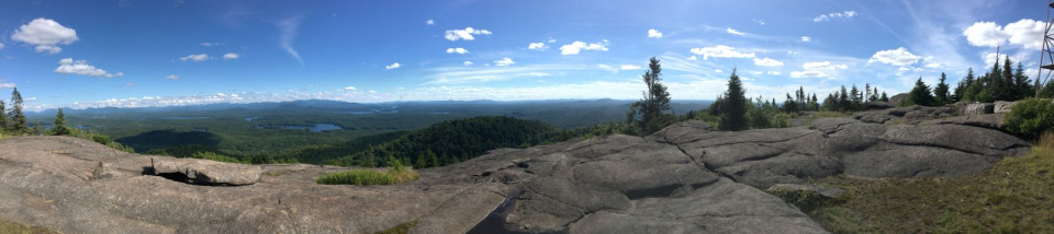 Panoramic shot from the top of St. Regis Mountain