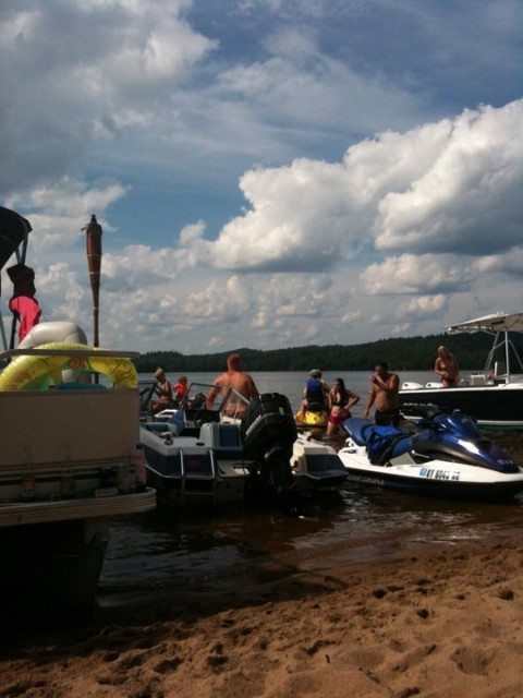 Middle Saranac Lake has one of the best beaches around