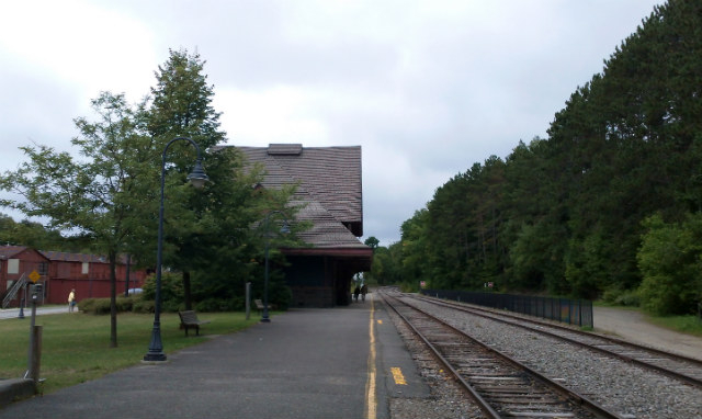 this train depot welcomed hopeful patients... and sent them on their journey home