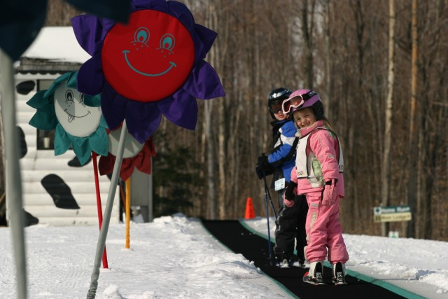 This is a magic carpet at another local ski area in use!