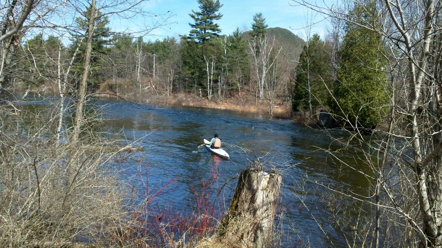 rowing machine... or kayak on a river?