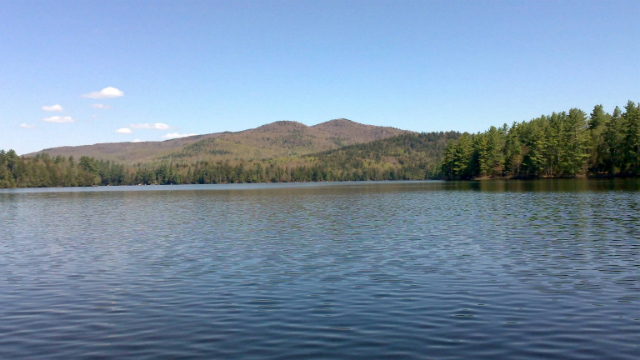 St Regis Mountain (right) seen from St Regis Pond