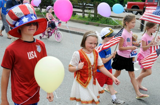 Kiddie Parade revelers - photograph by Mark Kurtz