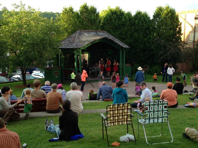 Music on the Green offers free concerts every Wednesday