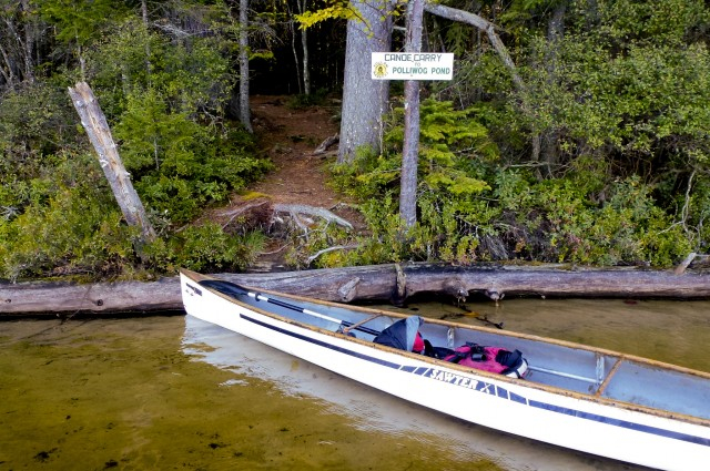 A 10 minute walk through the woods and we were back on the water!