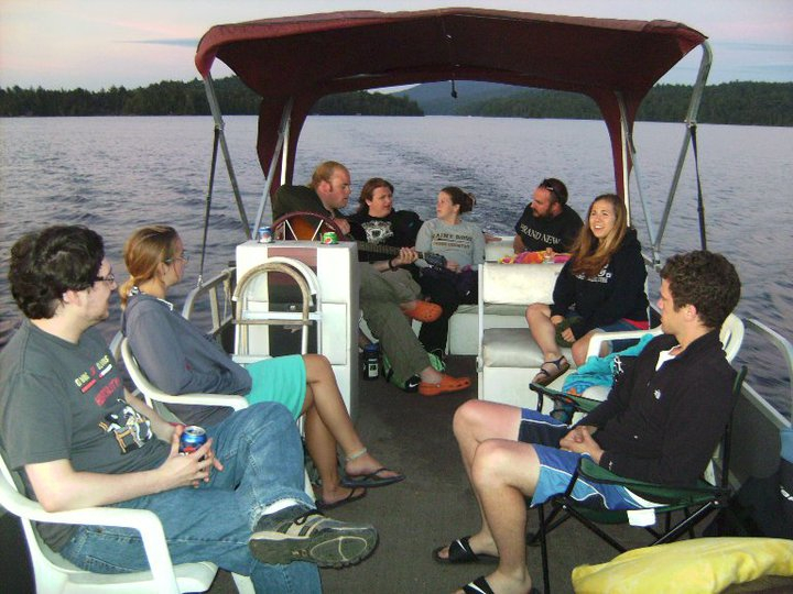 Upper Saranac Lake. Some friends I generally like to share with.