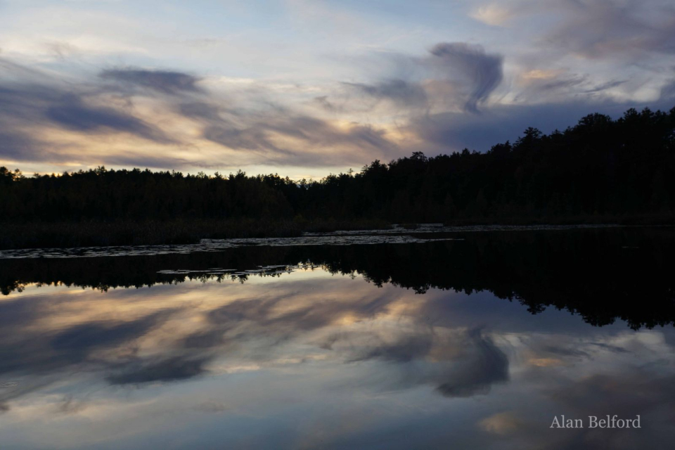 And this was a beautiful fall evening on Jones Pond.