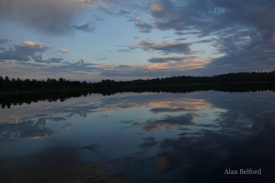 This was an amazing early fall evening on Lake Clear Outlet.