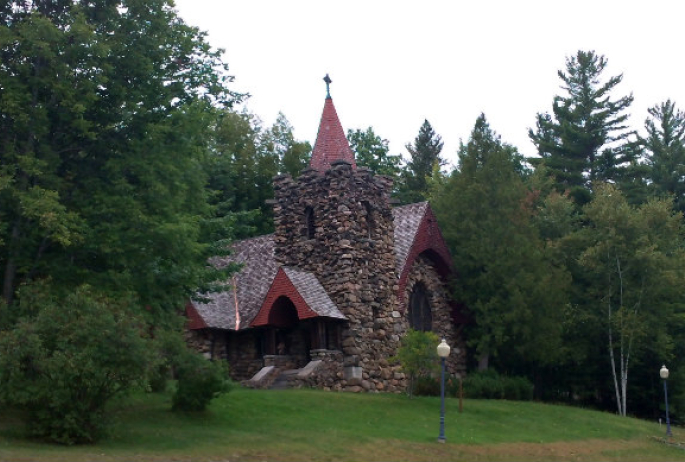 non-demonimational chapel on the grounds of Trudeau Sanitarium