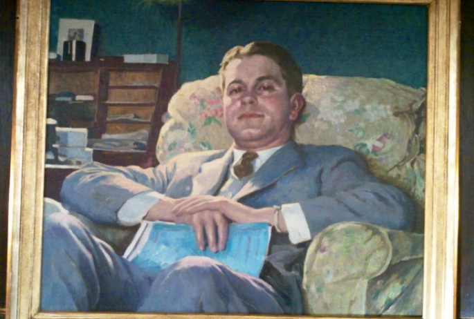 portrait of John Baxter Black, WWI vet who cured here