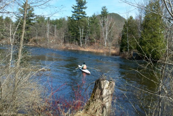 rowing machine... or kayak on a river?