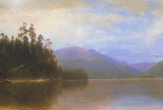 "Saranac Lake, Morning," by Homer Dodge Martin, 1857