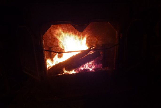 The warm fire