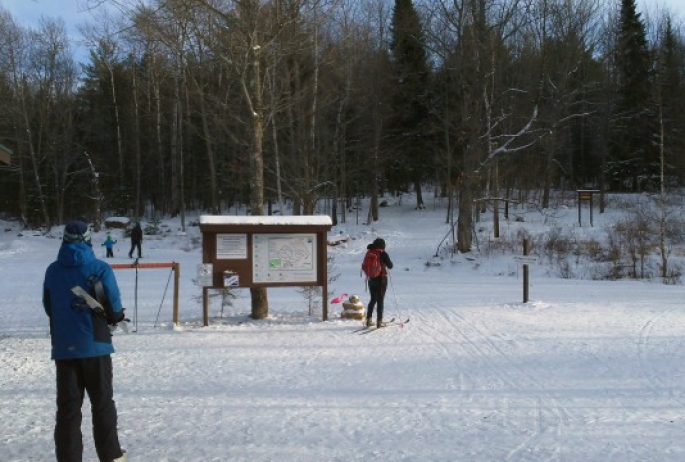 Dewey Mountain has a network of groomed trails