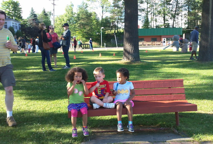 the fun run prize was popsicles... for everyone!