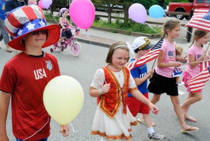 Kiddie Parade revelers - photograph by Mark Kurtz