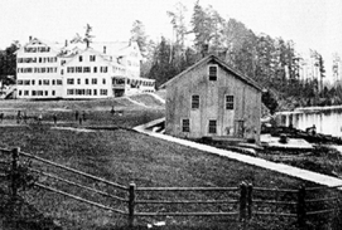 Paul Smith's Hotel on the shores of Lower St. Regis