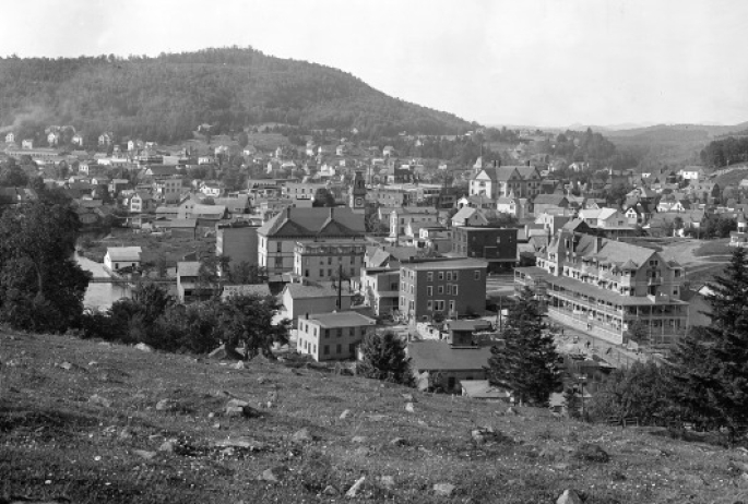 View from Blood Hill, 1902, William Henry Jackson (courtesy of Historic Saranac Lake wiki website)