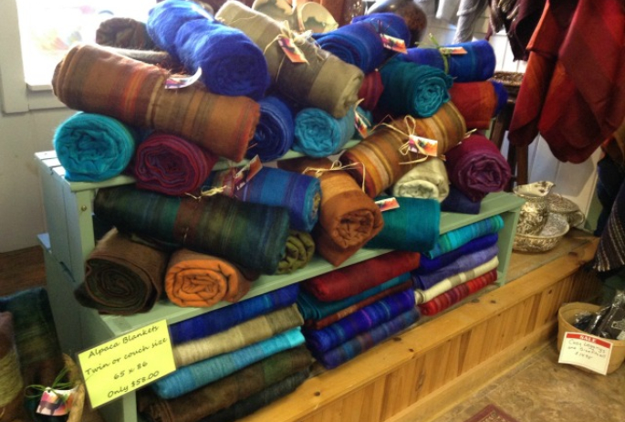 these alpaca blankets at Eco Living would make a great gift for anyone who likes staying warm!