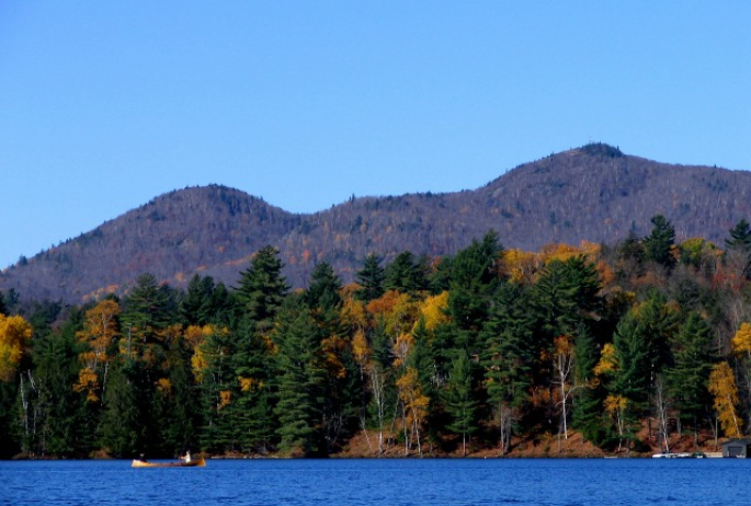 St Regis dominates the skyline from many of the area lakes