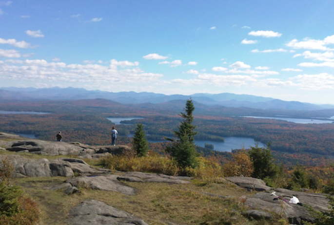 St Regis Mountain has a wonderful summit with views from most vantage points