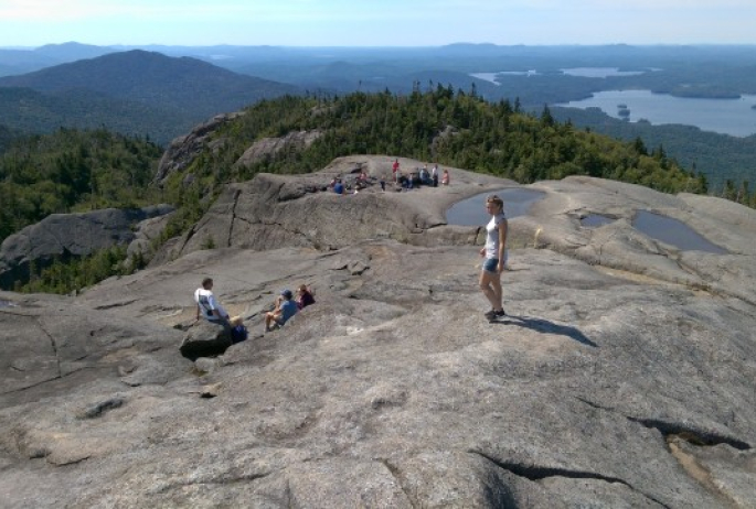 One of the reasons we hike - the beautiful 360-degree view.