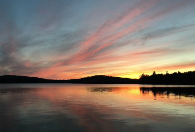 Sunsets on Lake Colby are utterly spectacular. The geographic location is just right for this kind of beauty.