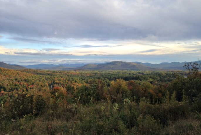 Plenty of mountains, and every shade of autumn there is.