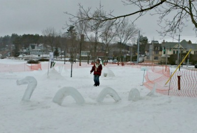 This hole was inspired by our local Lake Champlain Monster, Champy.