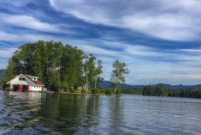 Oseetah Lake. Someday, if I'm lucky, I might own a camp on an island. But until then, island camping will do just fine.