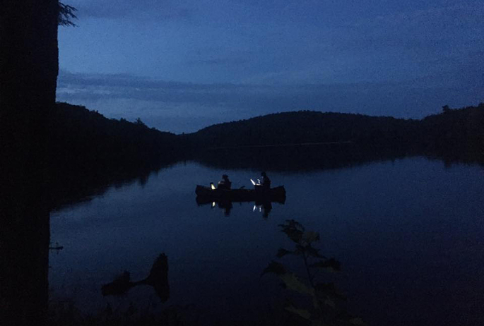 Nighttime nocturne painters. (Photo courtesy of Saranac Lake Artworks)