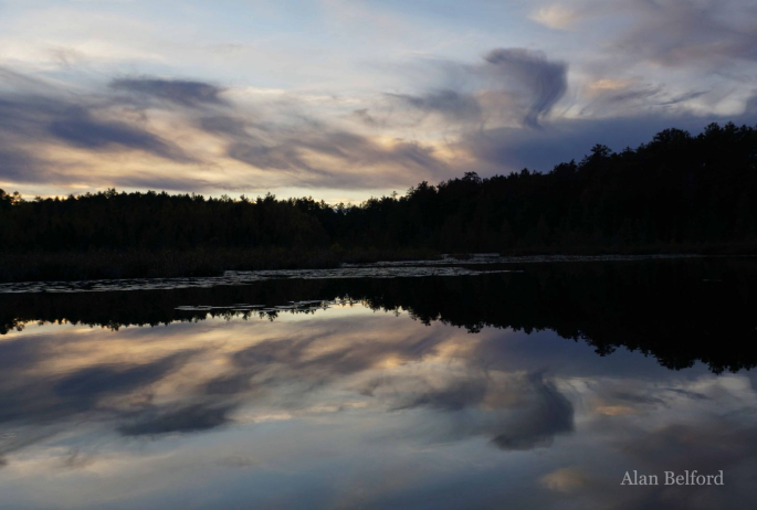 And this was a beautiful fall evening on Jones Pond.