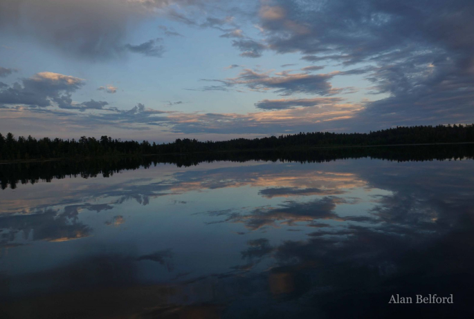 This was an amazing early fall evening on Lake Clear Outlet.