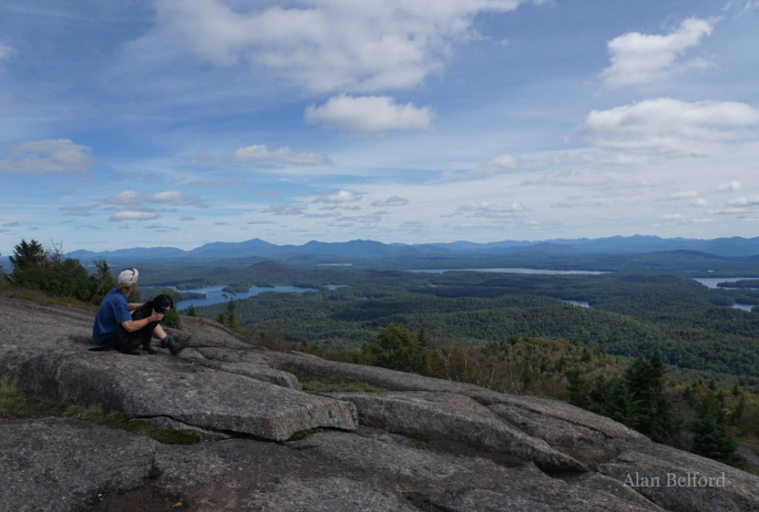 My friend took a few photos of me and Wren on the summit.