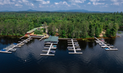 drone picture of upper SL marina